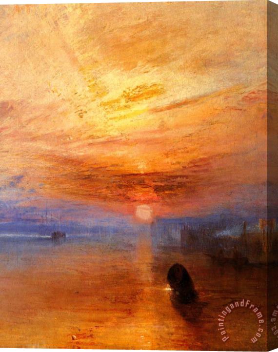 Joseph Mallord William Turner The Fighting 'temeraire' Tugged to Her Last Berth to Be Broken Up [detail 1] Stretched Canvas Painting / Canvas Art
